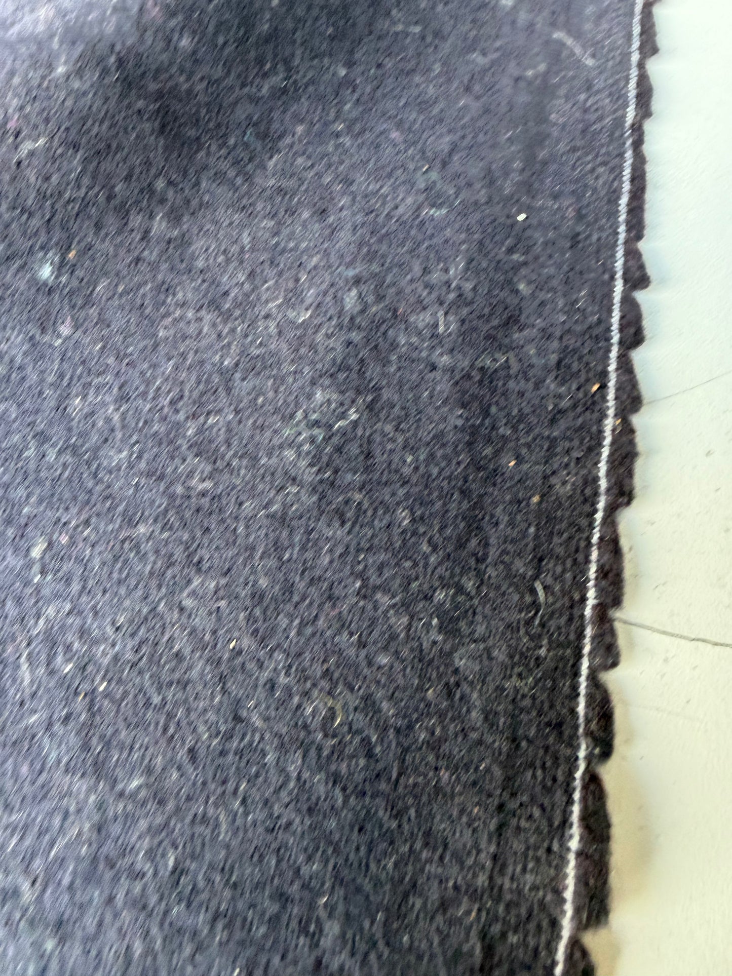 KALEB 024 navy heavy wool flannel stretch