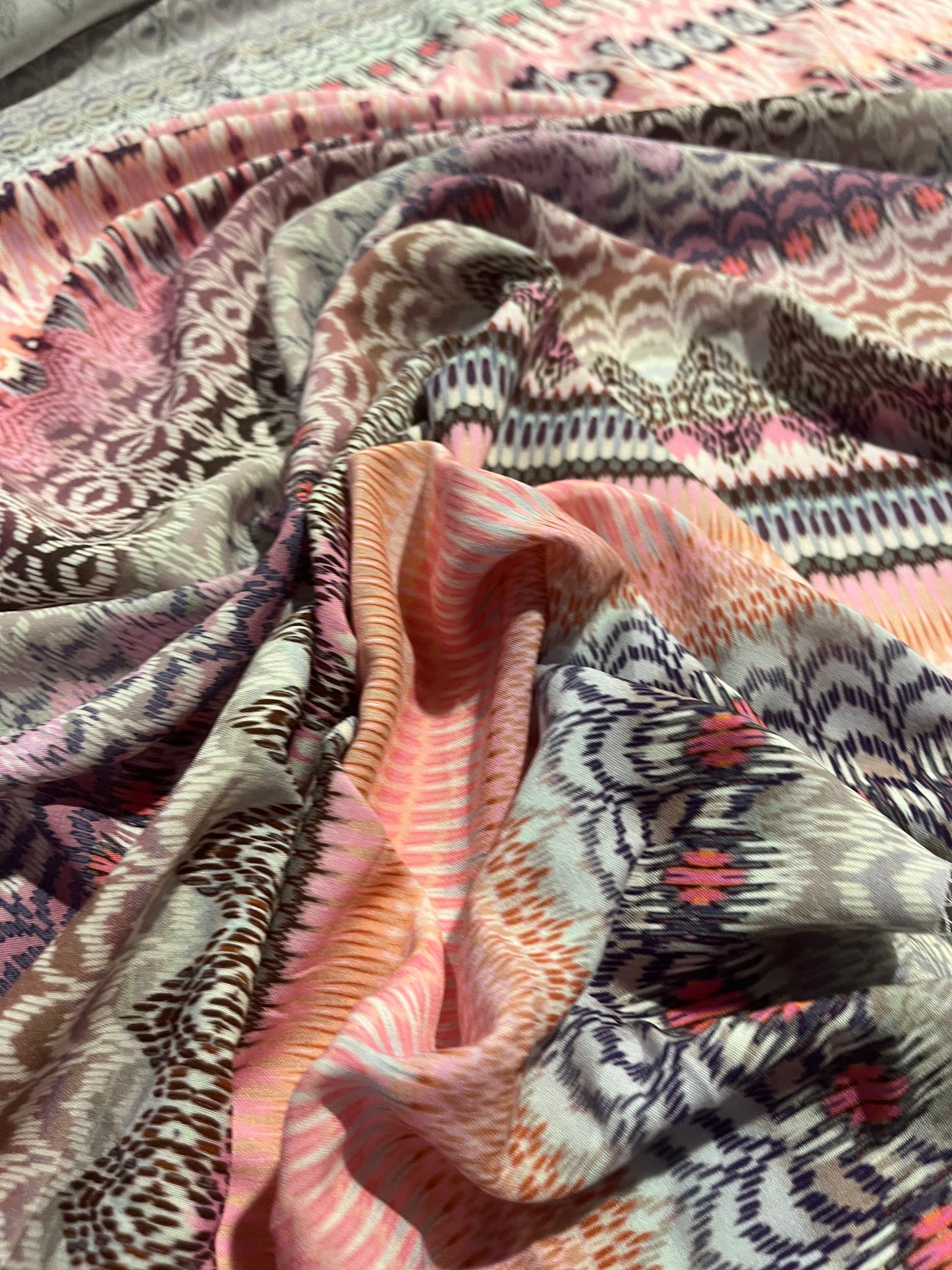 HYACINTHE 016 viscose ethnical stripes