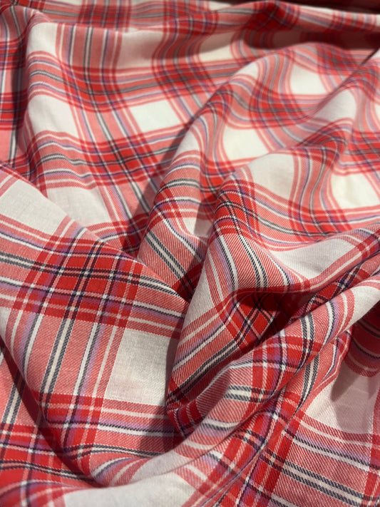 HYACINTHE 017 cotton crinckle check