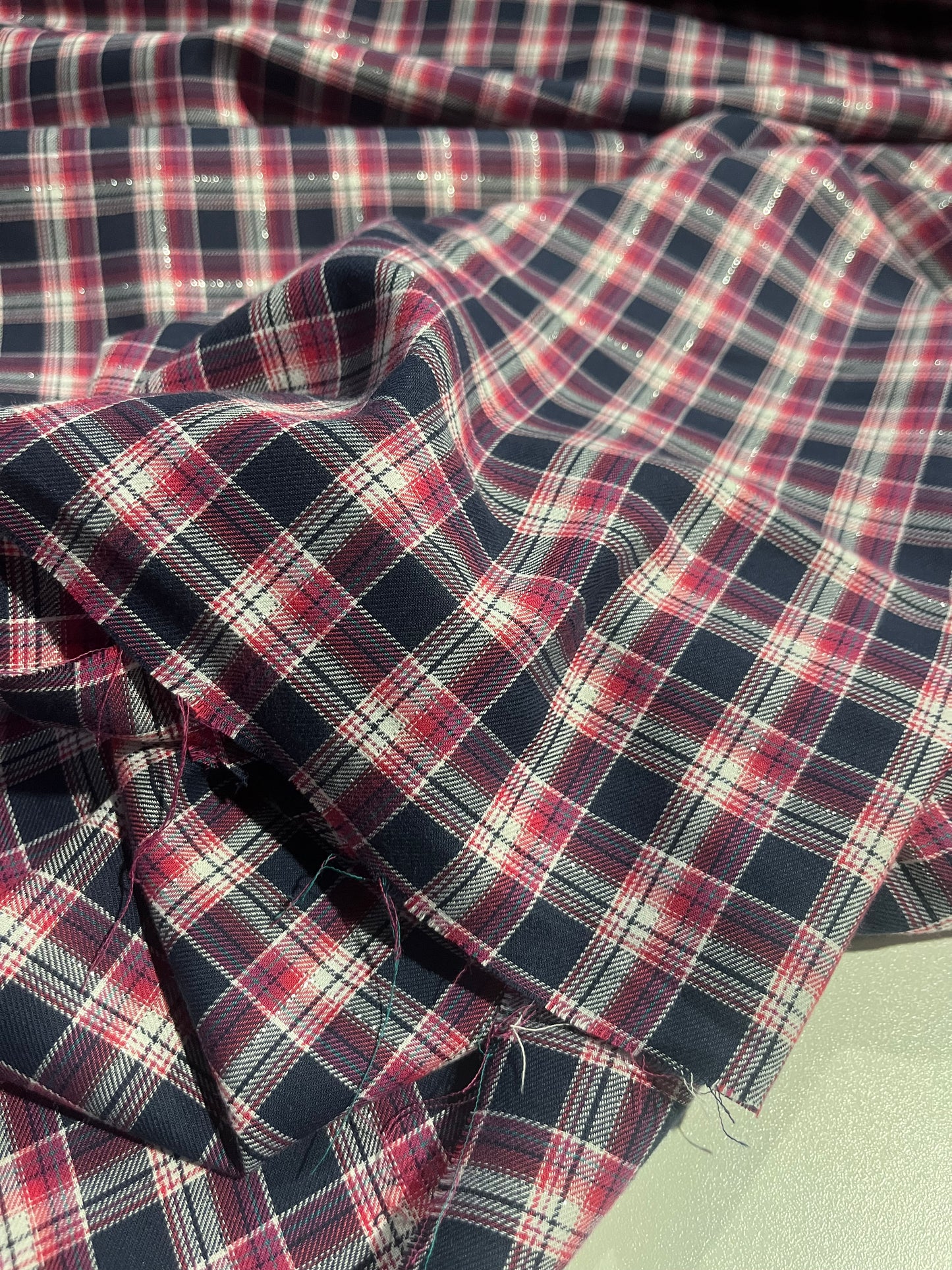 HYACINTHE 019 cotton lurex check