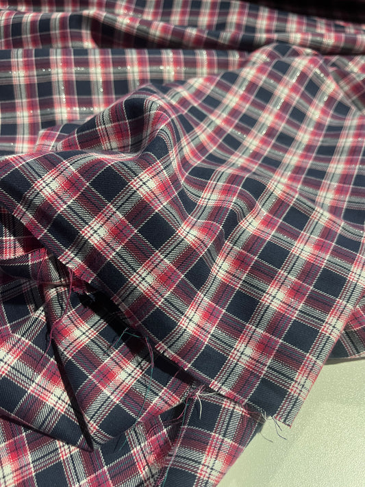 HYACINTHE 019 cotton lurex check