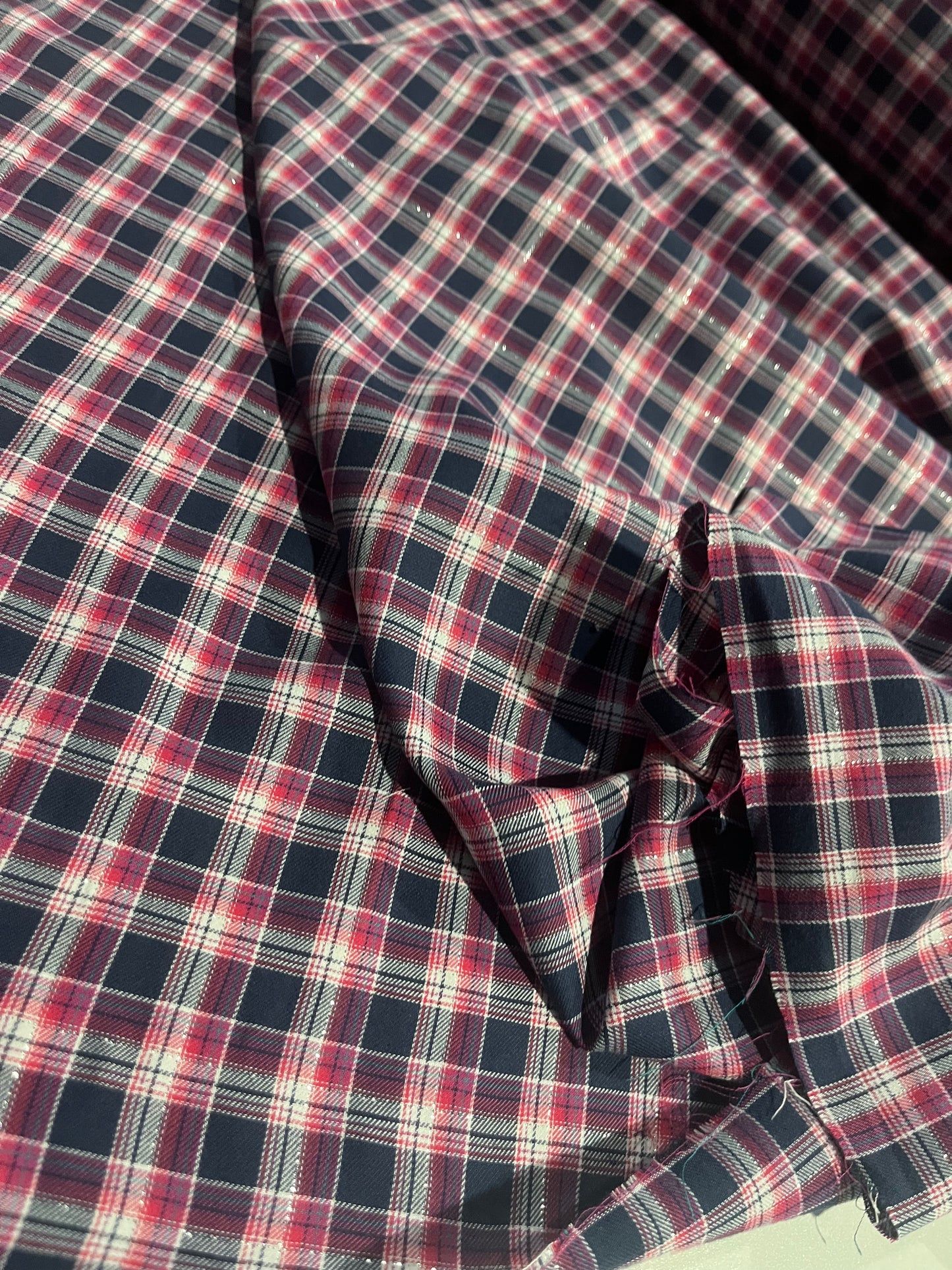 HYACINTHE 019 cotton lurex check