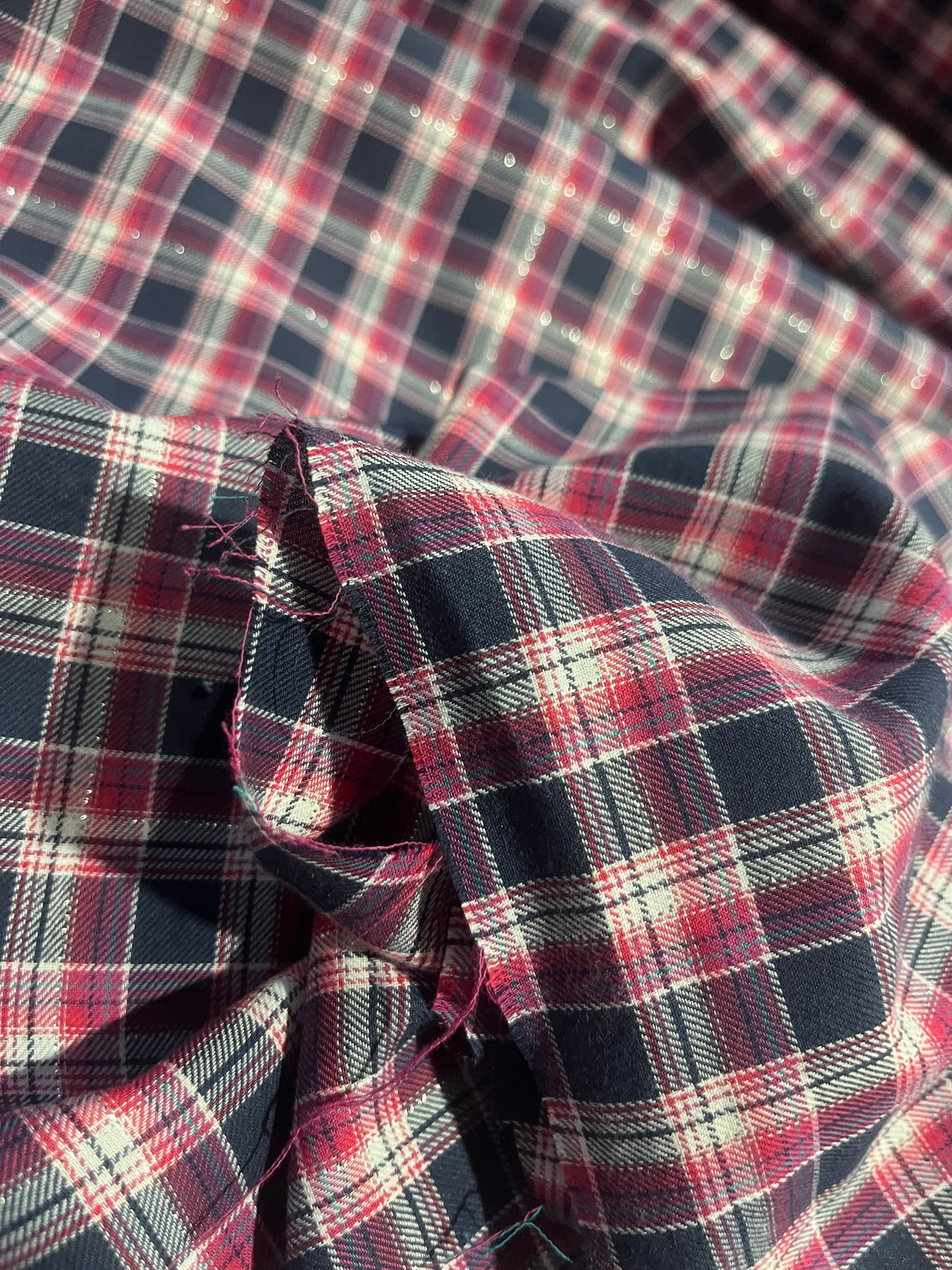 HYACINTHE 019 cotton lurex check