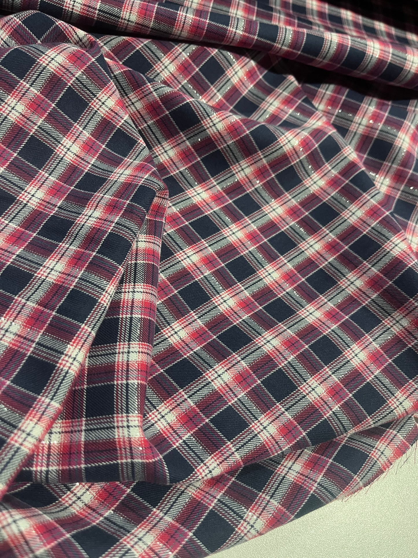 HYACINTHE 019 cotton lurex check