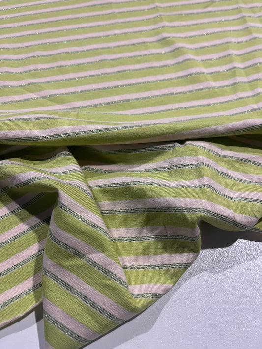 MIMI 014 viscose jersey shiny stripes