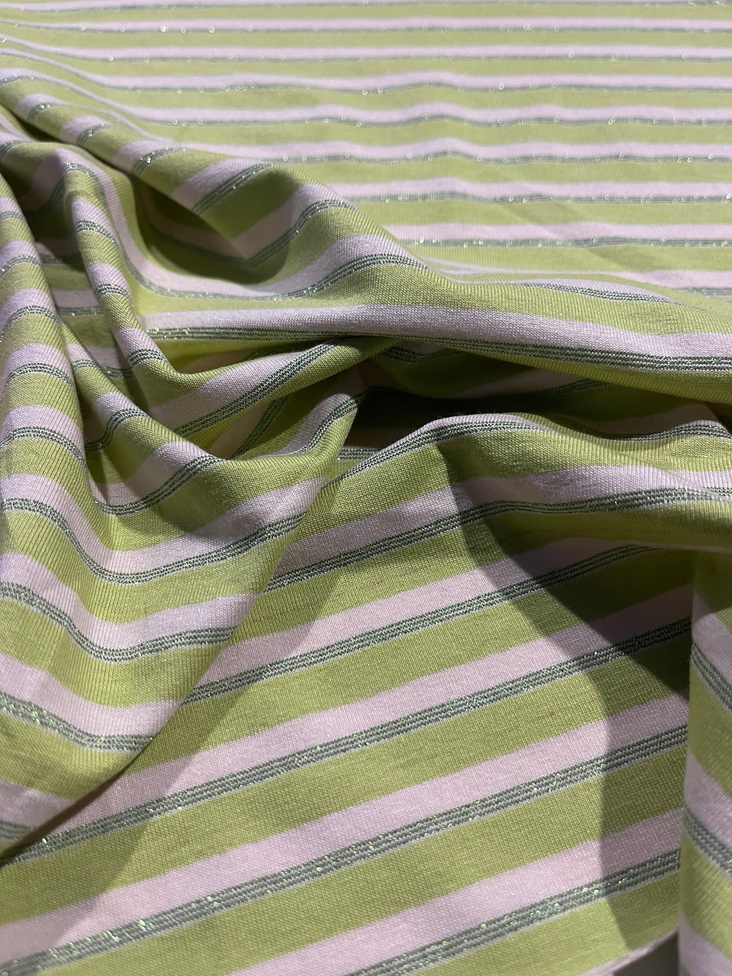 MIMI 014 viscose jersey shiny stripes