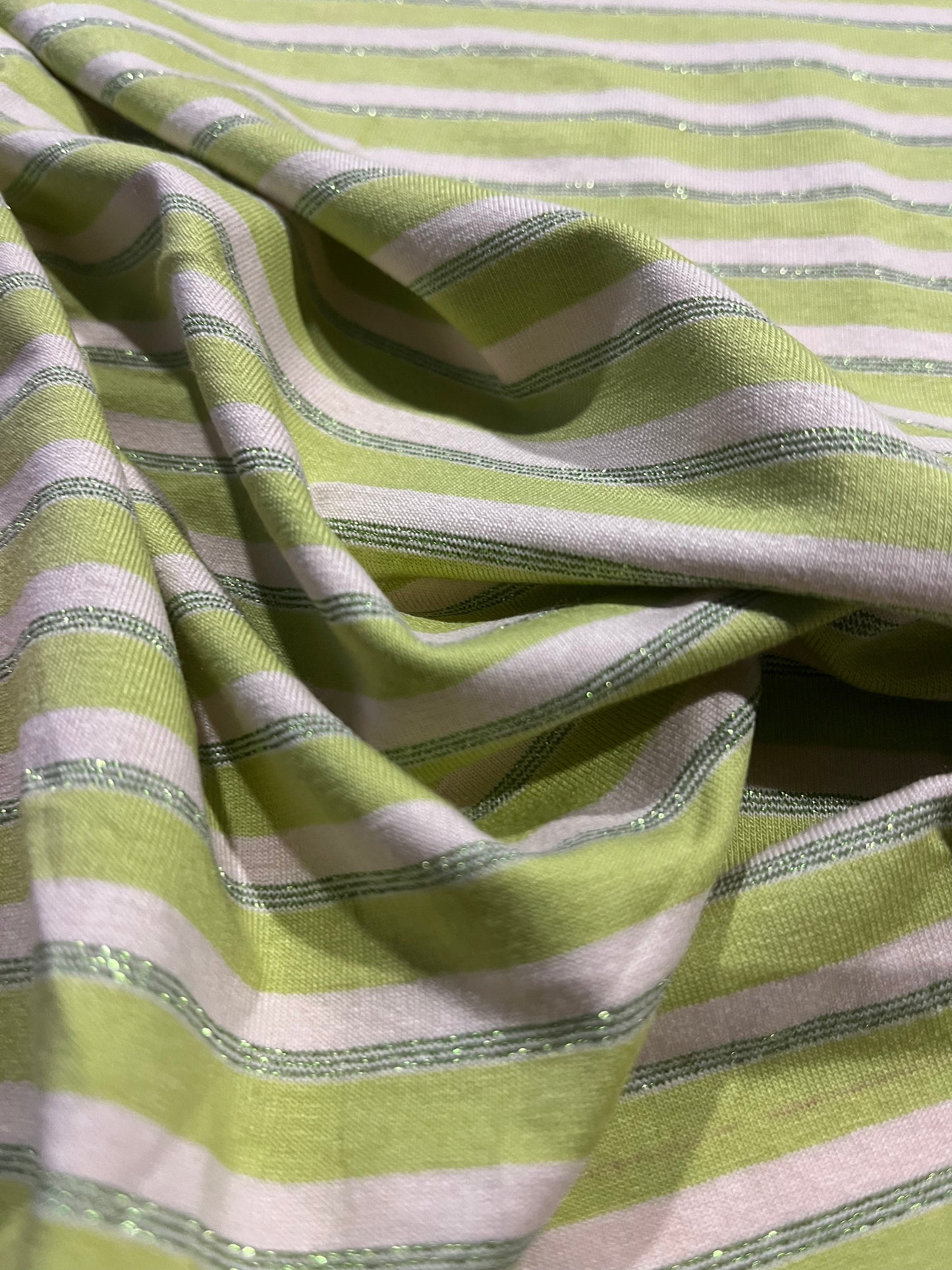 MIMI 014 viscose jersey shiny stripes