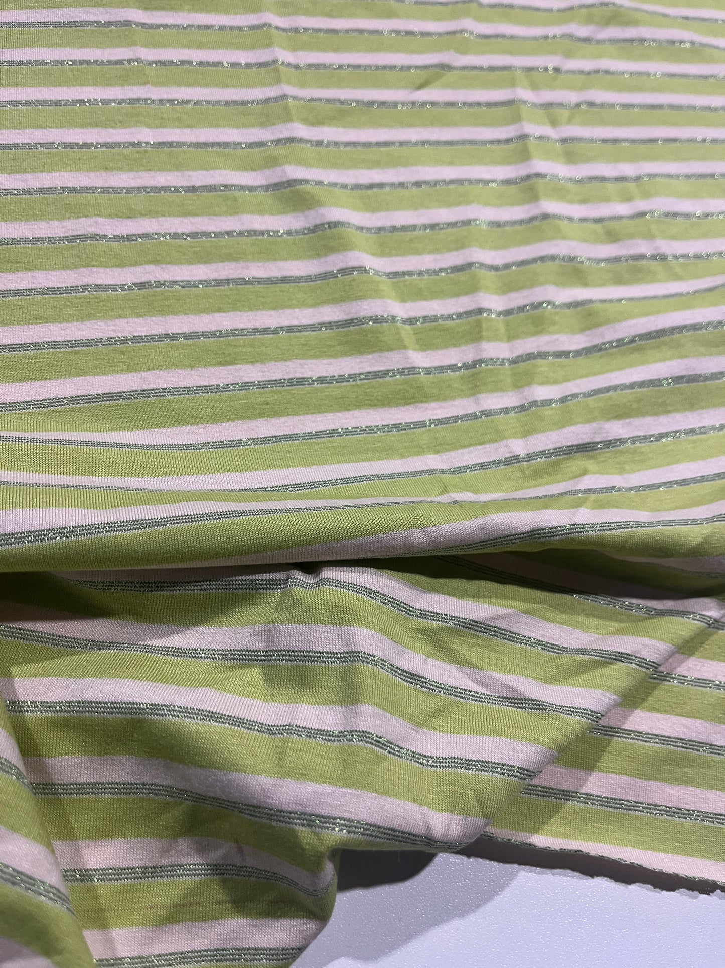 MIMI 014 viscose jersey shiny stripes