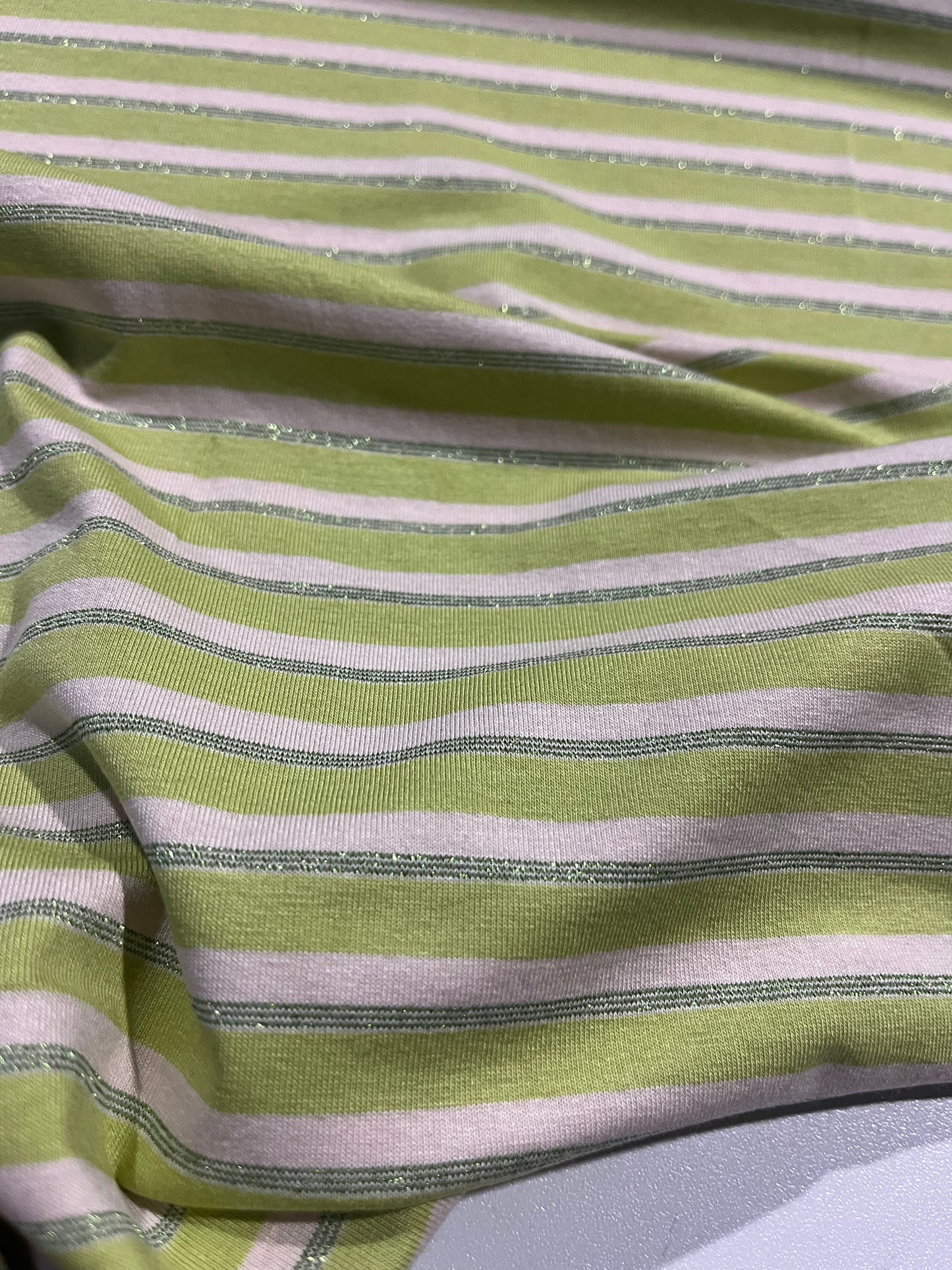 MIMI 014 viscose jersey shiny stripes