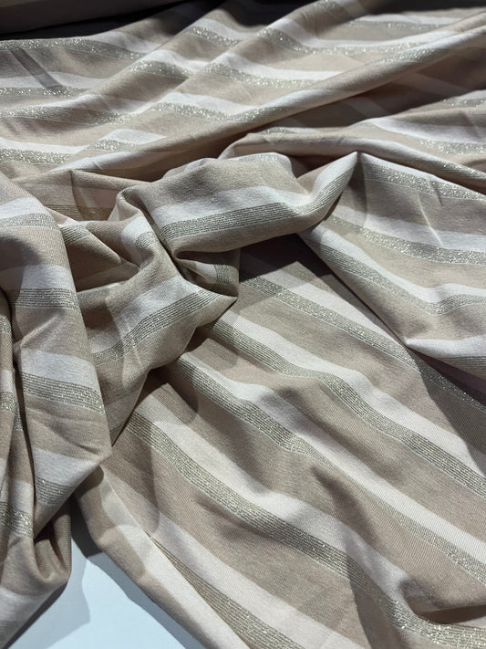 MIMI 016 viscose jersey shiny stripes