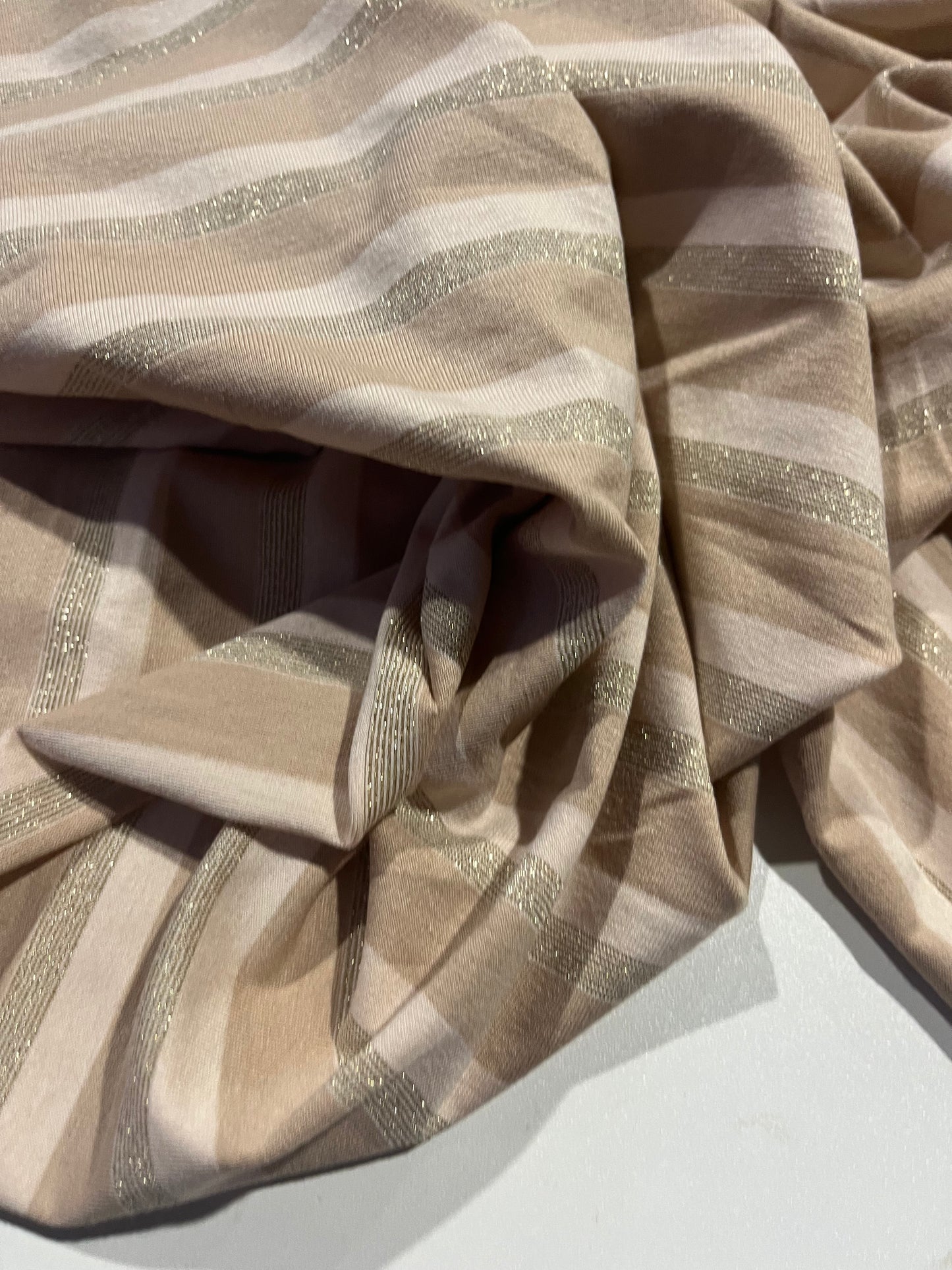 MIMI 016 viscose jersey shiny stripes