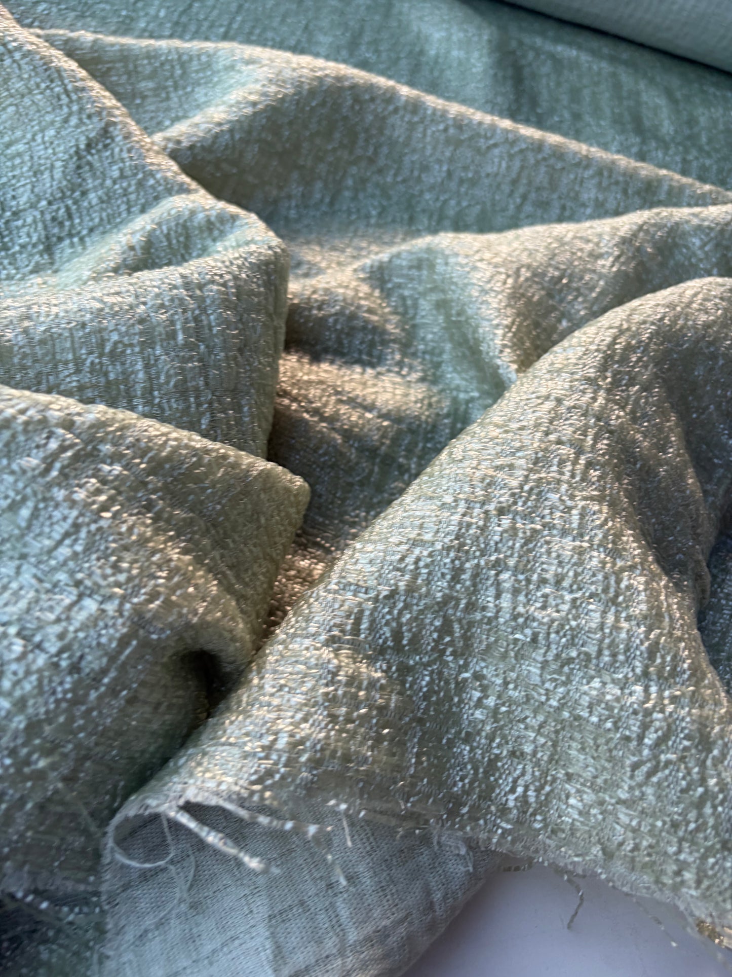 MARGE 039 shiny Chanel style fabric sage green