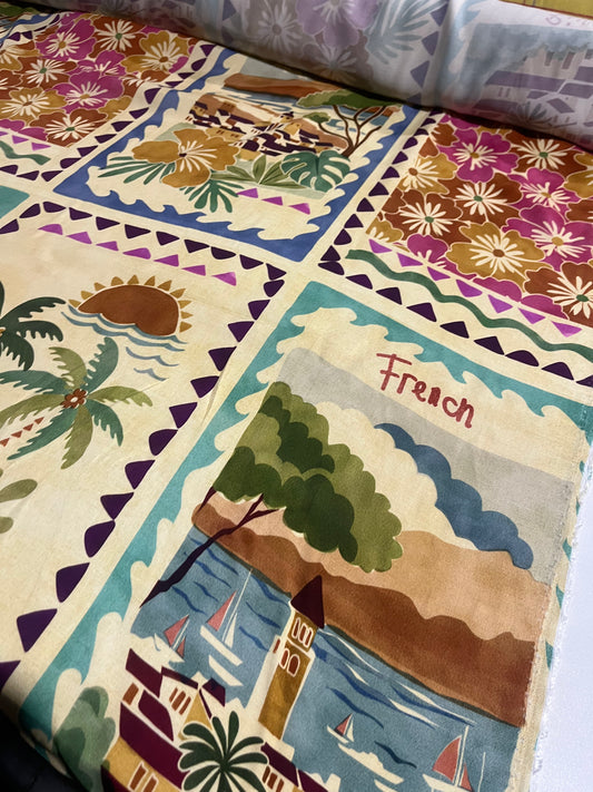 HYACINTHE 022 viscose "French foulard" print