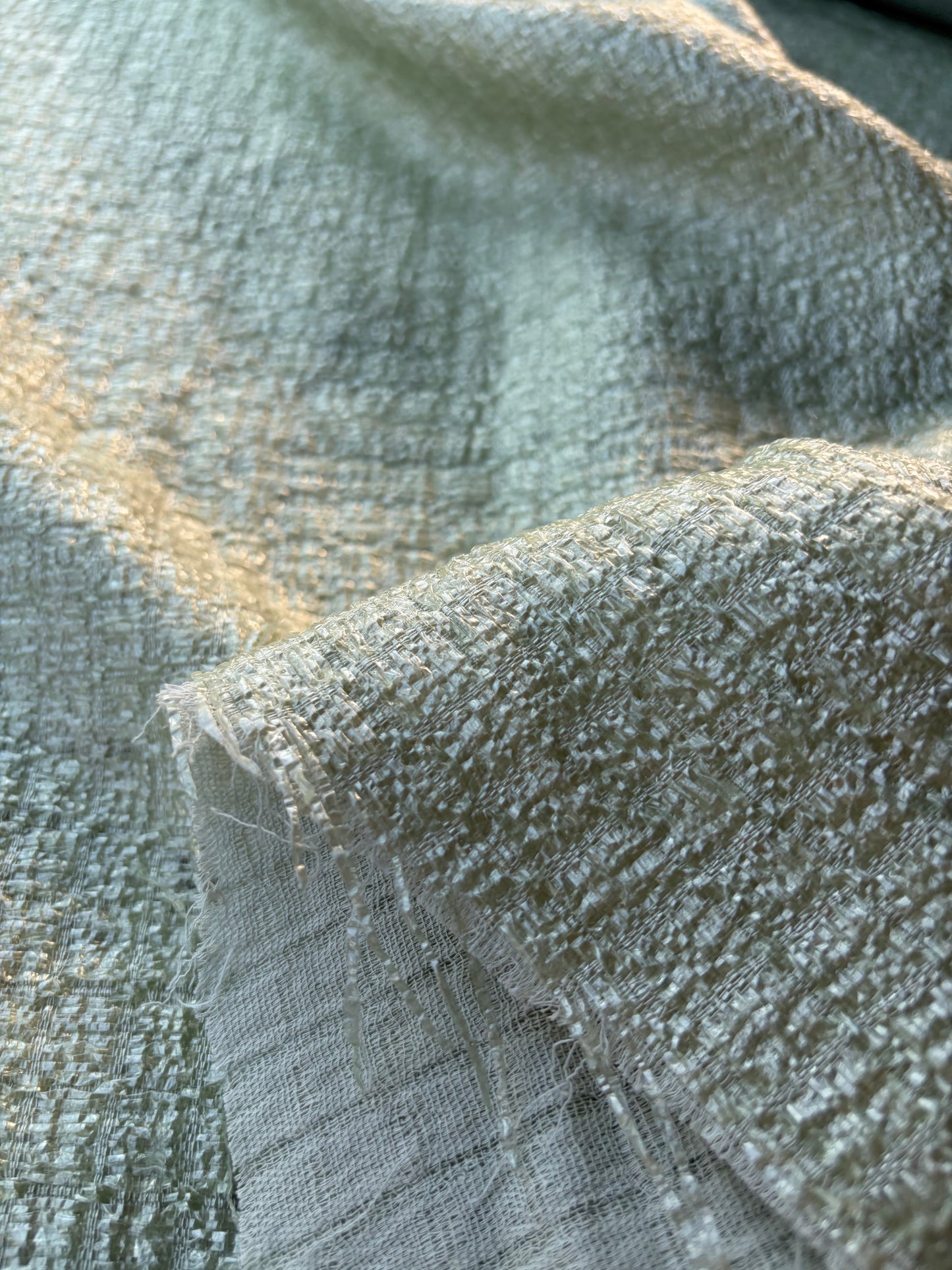 MARGE 039 shiny Chanel style fabric sage green