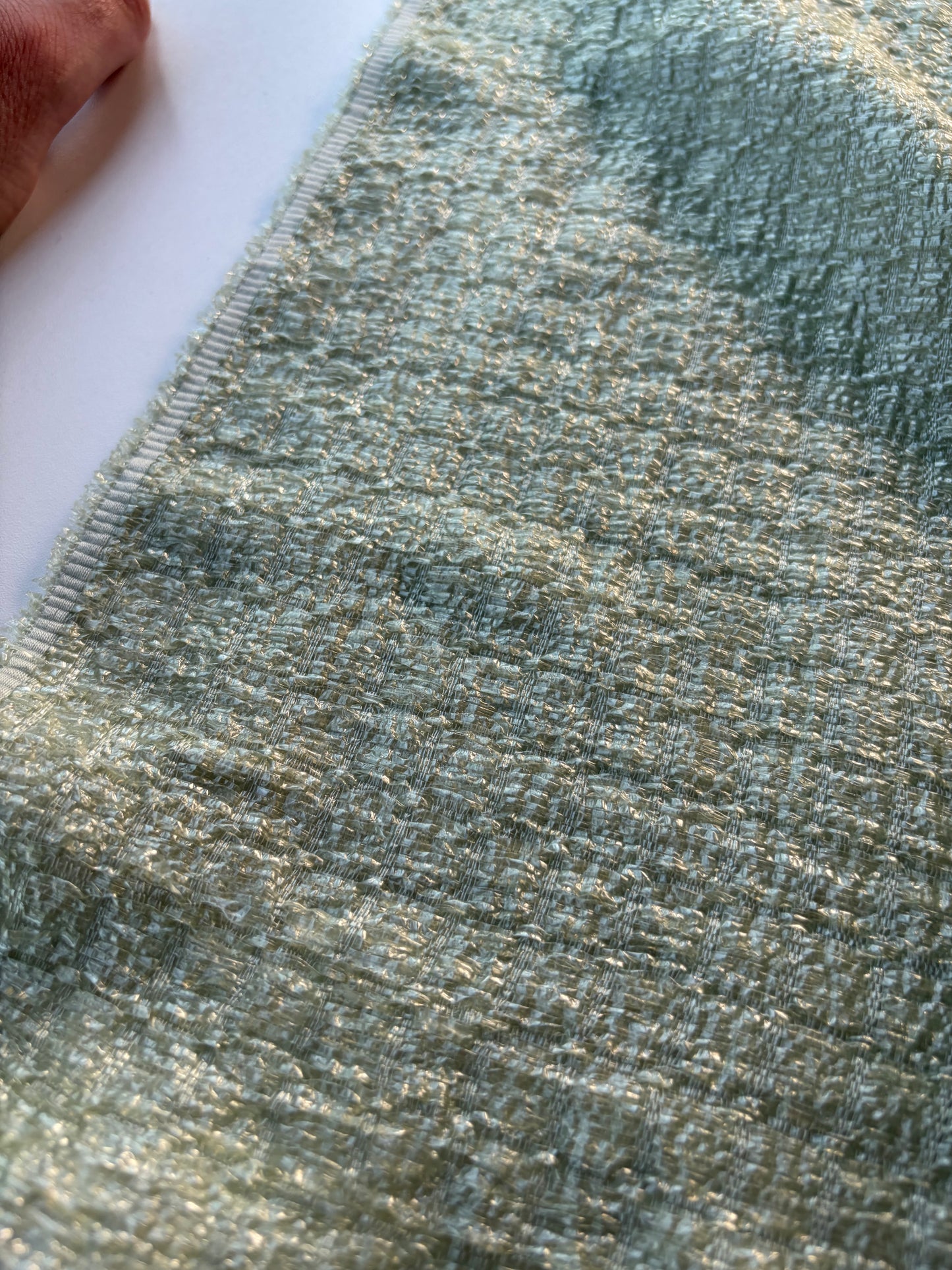 MARGE 039 shiny Chanel style fabric sage green