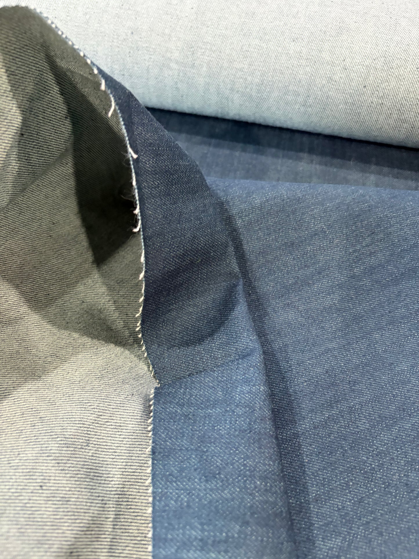 RAW DENIM 006 midweight denim indigo no stretch