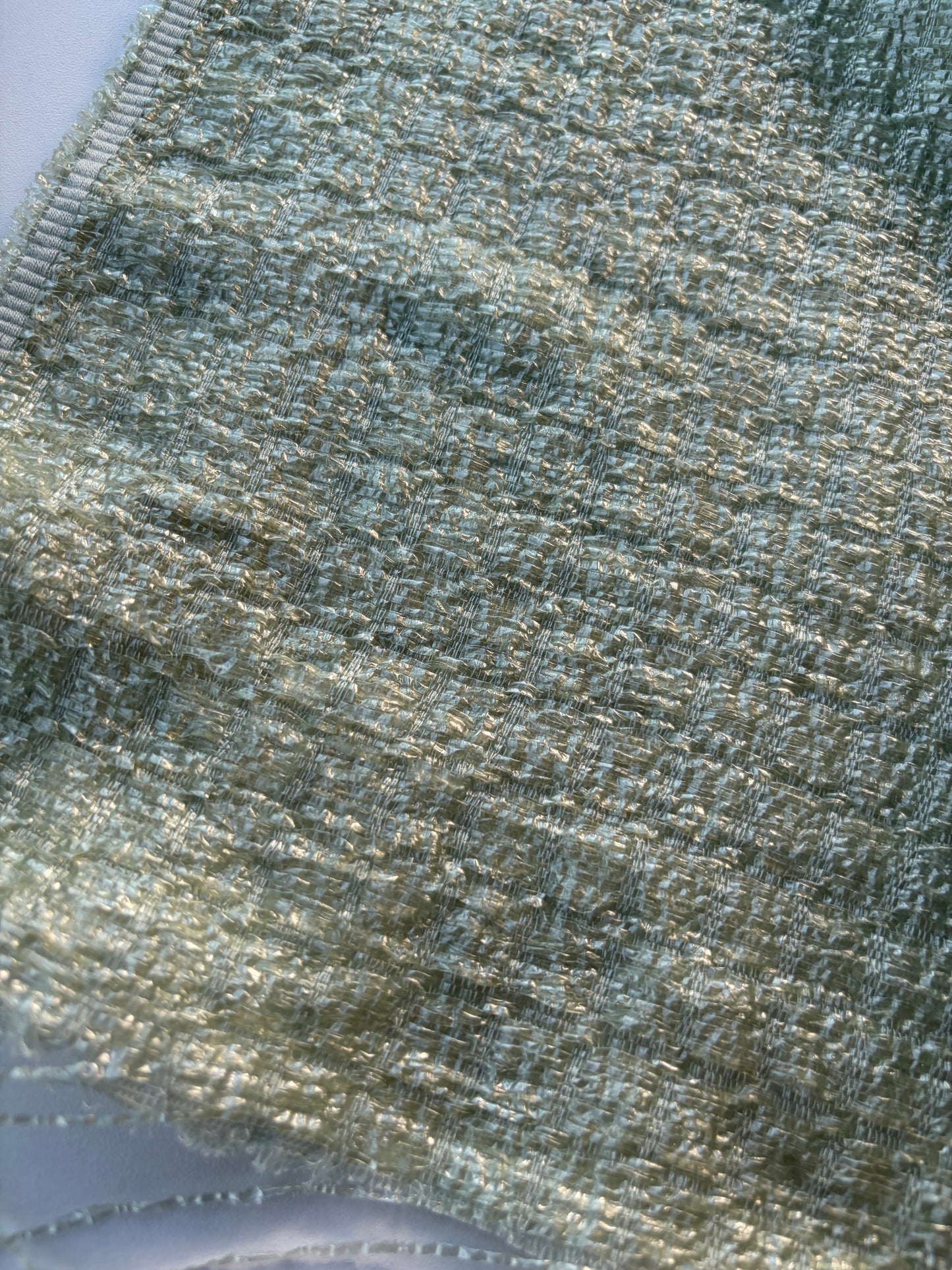 MARGE 039 shiny Chanel style fabric sage green