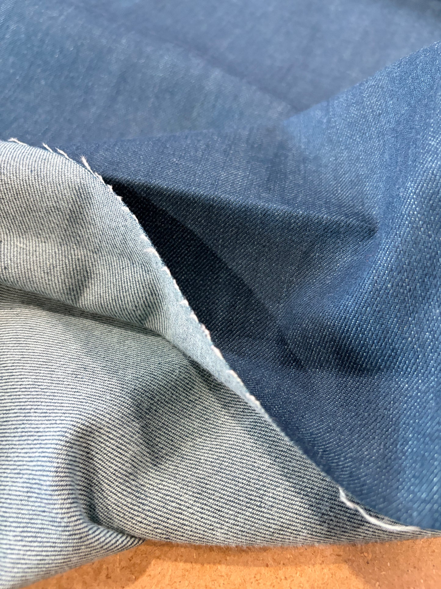 RAW DENIM 006 midweight denim indigo no stretch