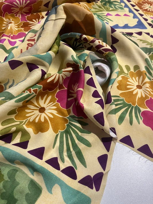HYACINTHE 022 viscose "French foulard" print