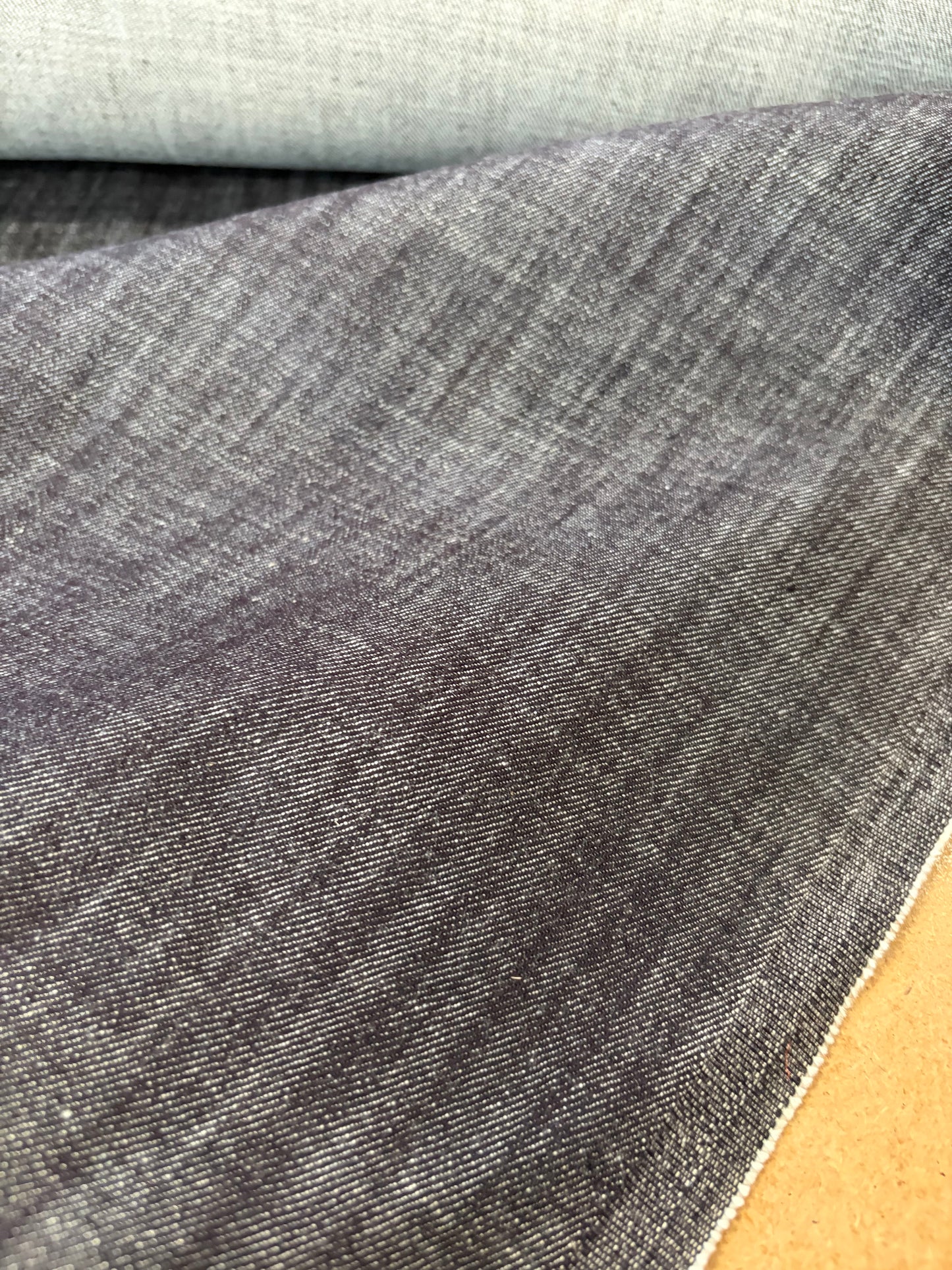 RAW DENIM 007 midweight stretch denim slub