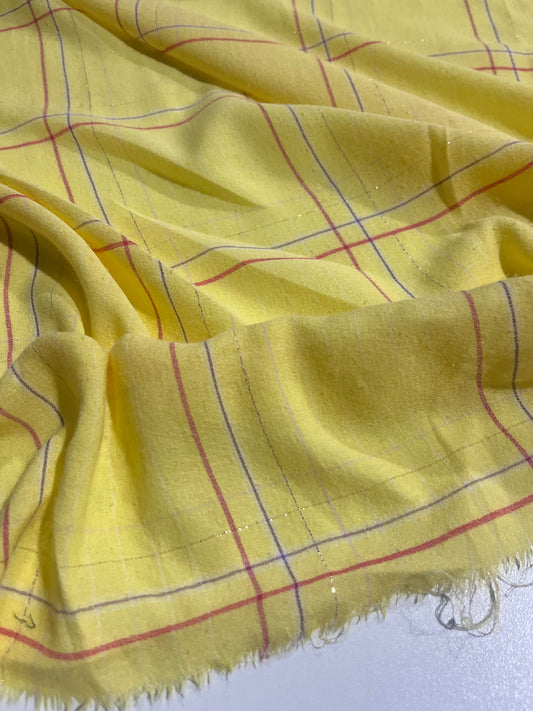 HYACINTHE 023 cotton lurex check