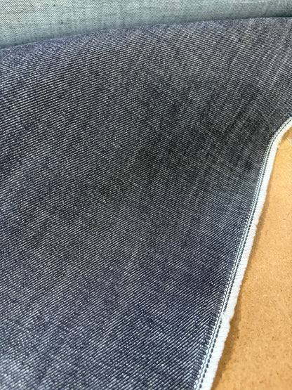 RAW DENIM 008 midweight slub denim dark indigo no stretch