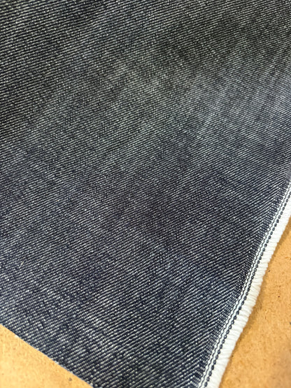 RAW DENIM 008 midweight slub denim dark indigo no stretch