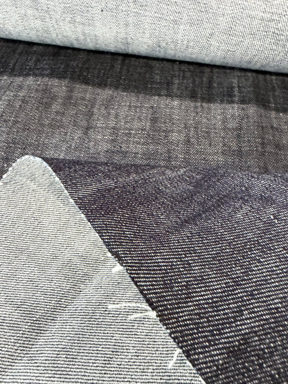 RAW DENIM 008 midweight slub denim dark indigo no stretch