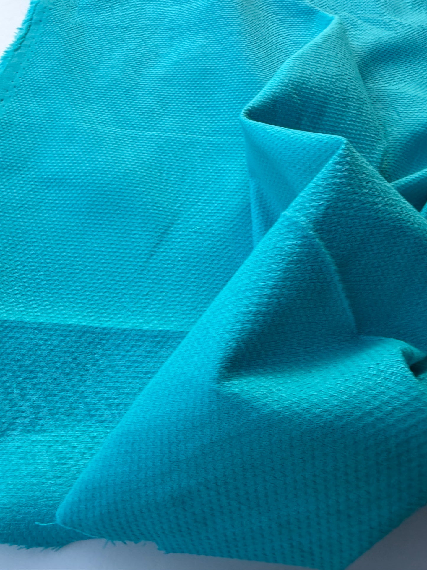 MARGE 041 cotton stretch piqué turquoise