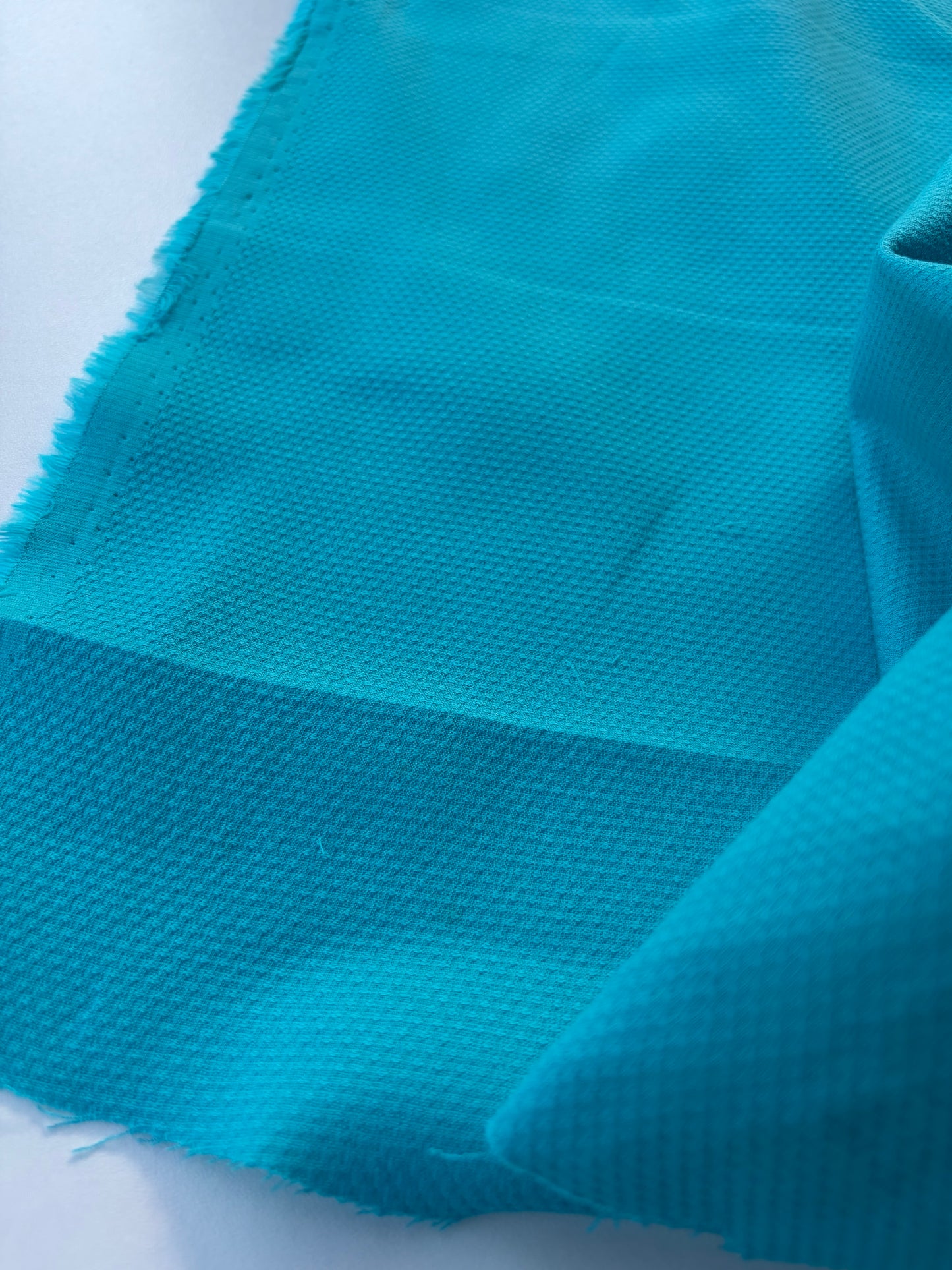 MARGE 041 cotton stretch piqué turquoise