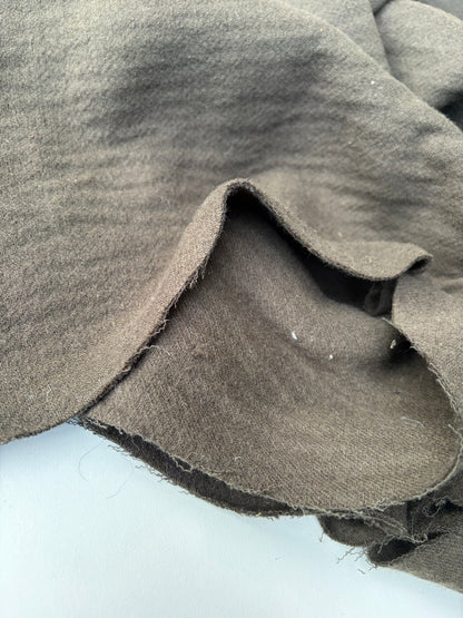 MORTY 002 dark brown heavy wool double fabric