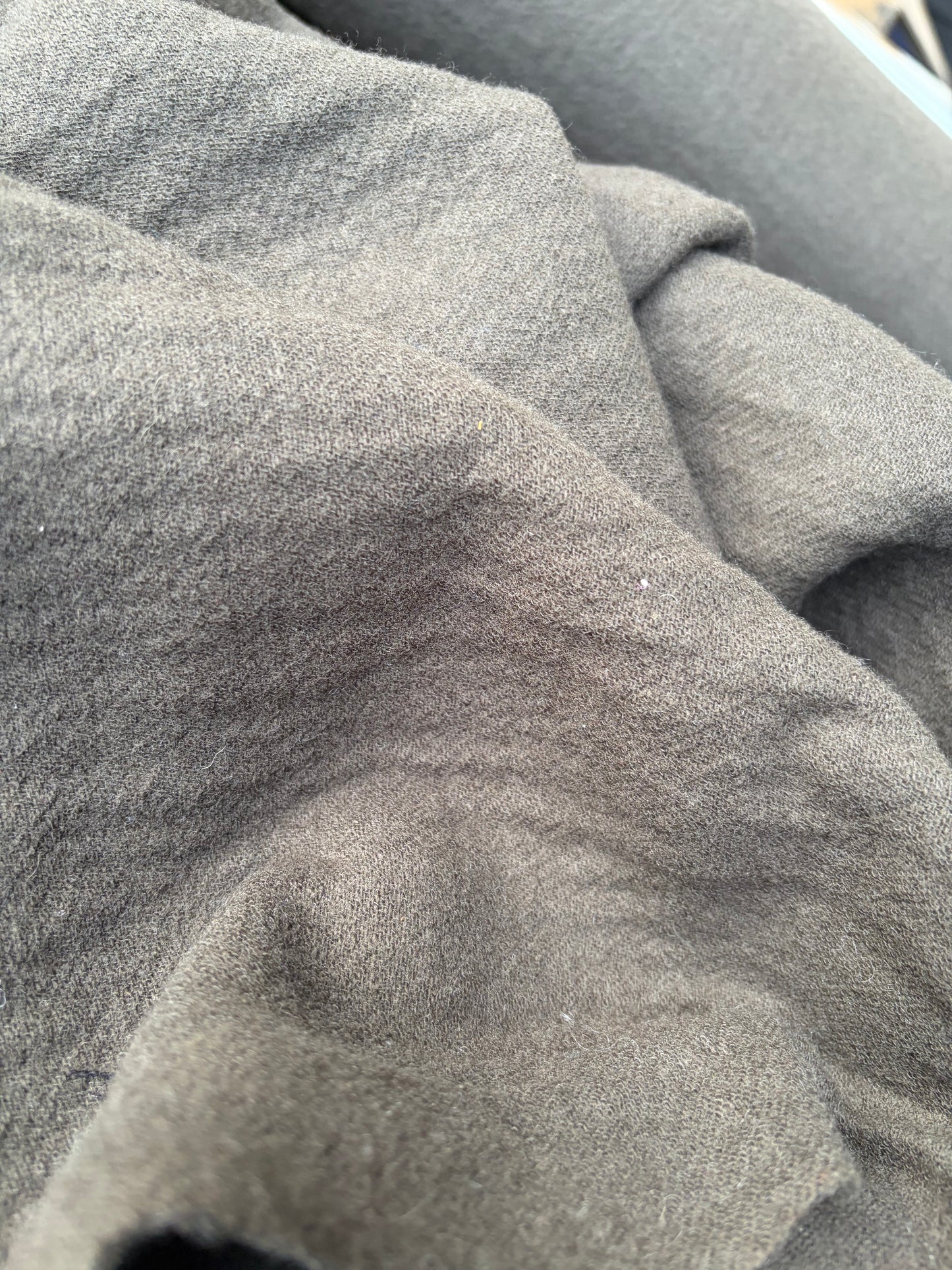MORTY 002 dark brown heavy wool double fabric