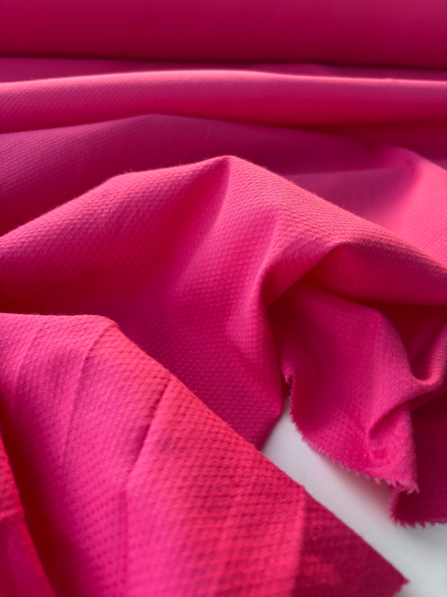 MARGE 042 cotton stretch piqué fuchsia