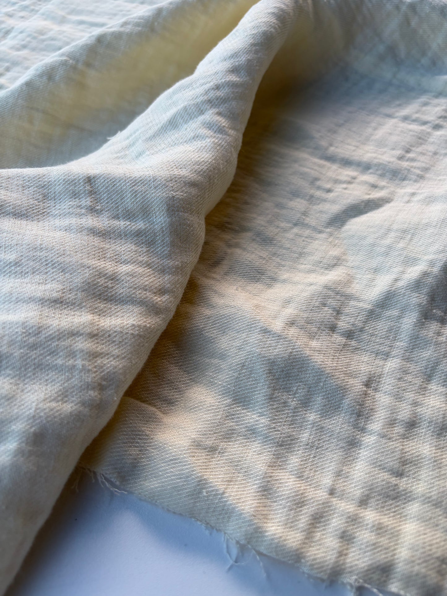 MARGE 043 100% heavy washed linen cream colour