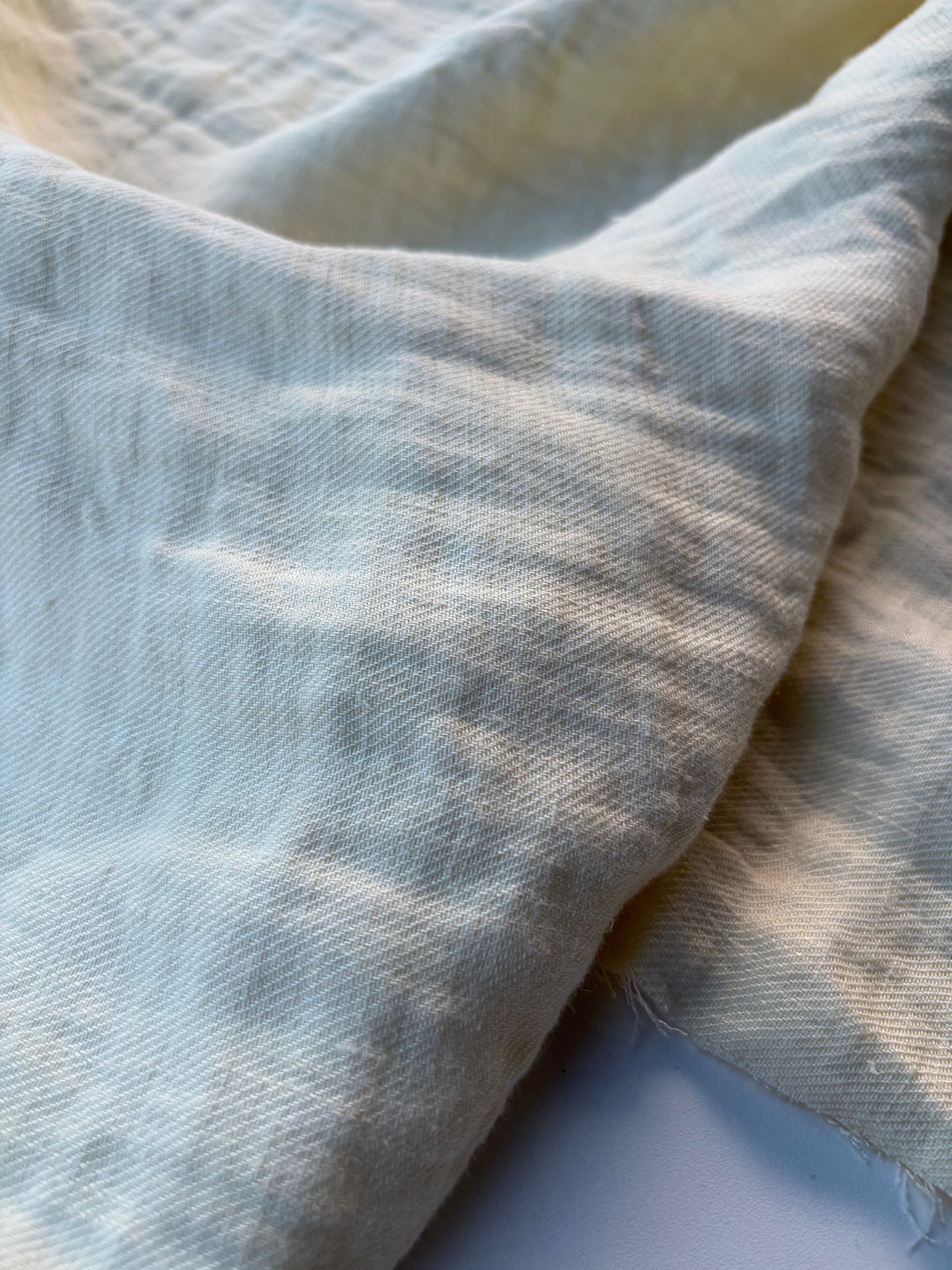 MARGE 043 100% heavy washed linen cream colour