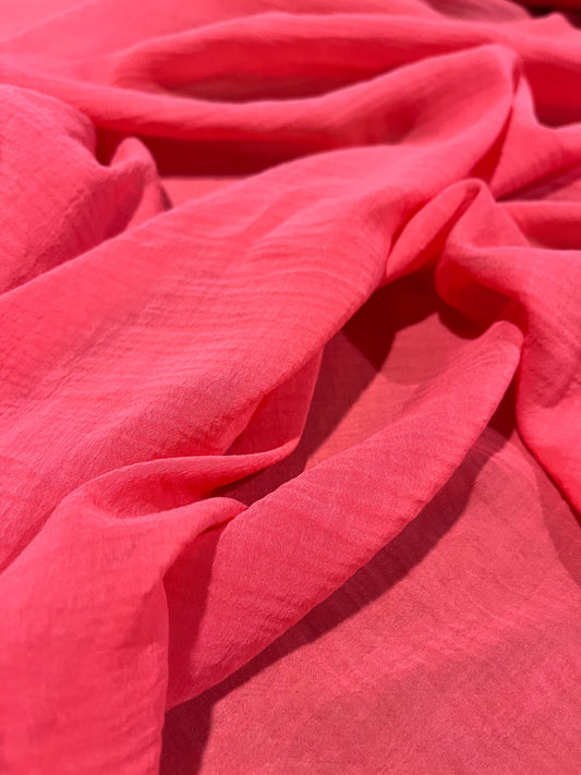 E01 CAN 418 voile cotton silk coral