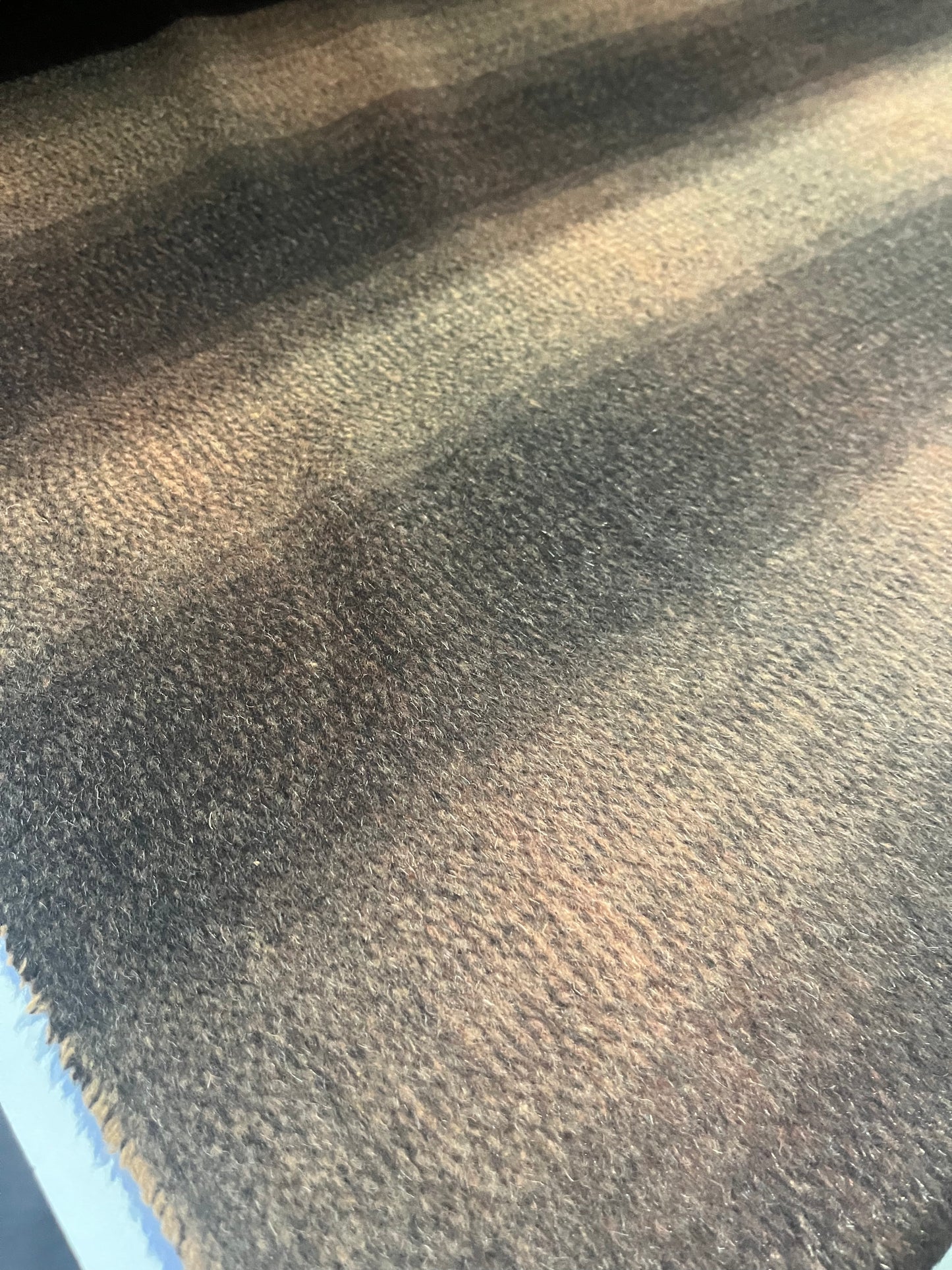 JACKIE 001 boiled wool striped brown