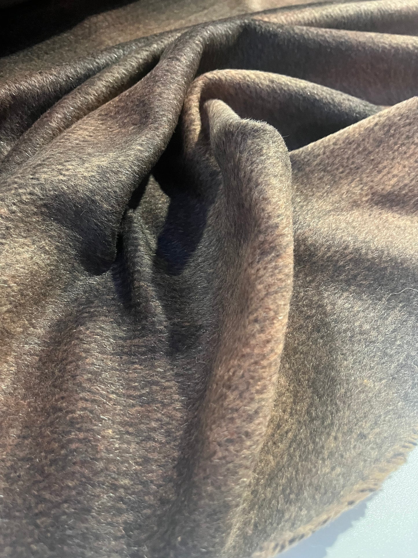 JACKIE 001 boiled wool striped brown