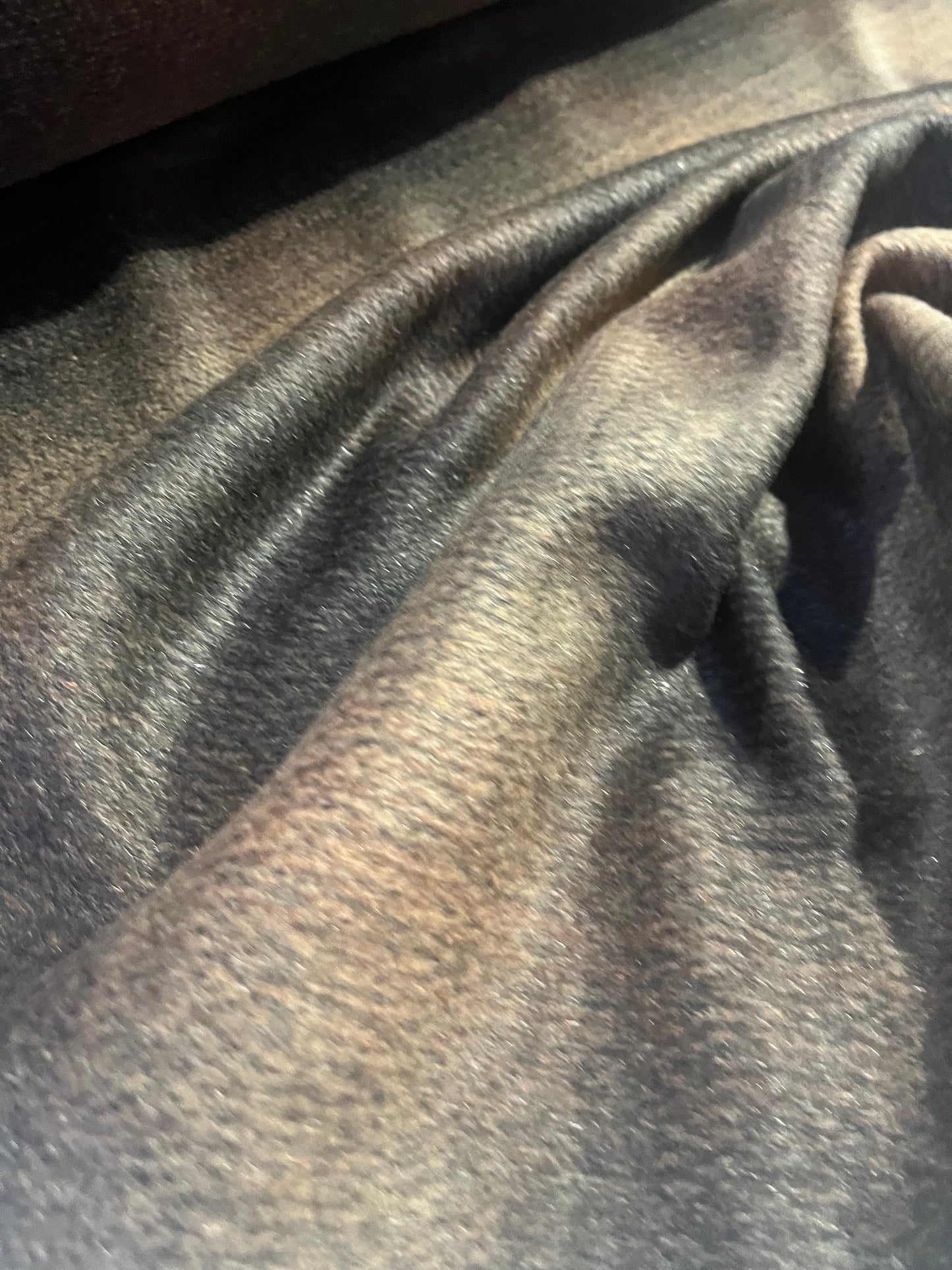 JACKIE 001 boiled wool striped brown