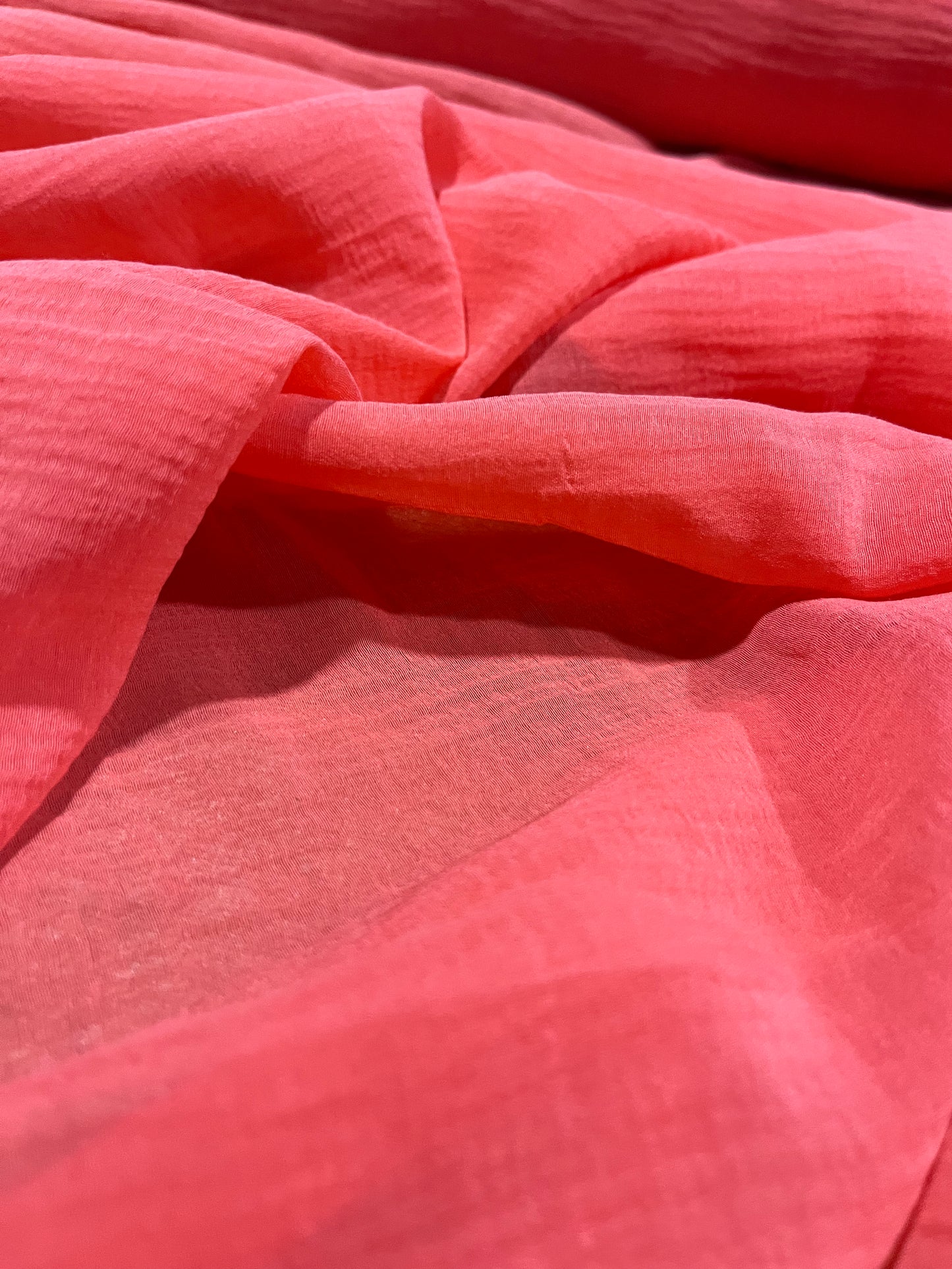 E01 CAN 418 voile cotton silk coral