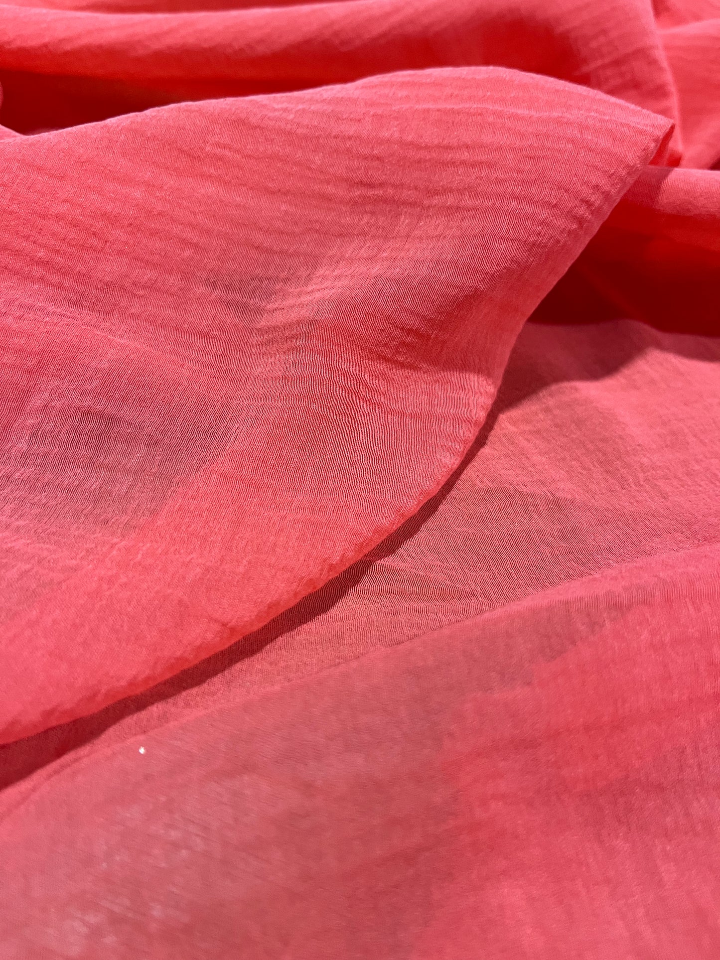 E01 CAN 418 voile cotton silk coral