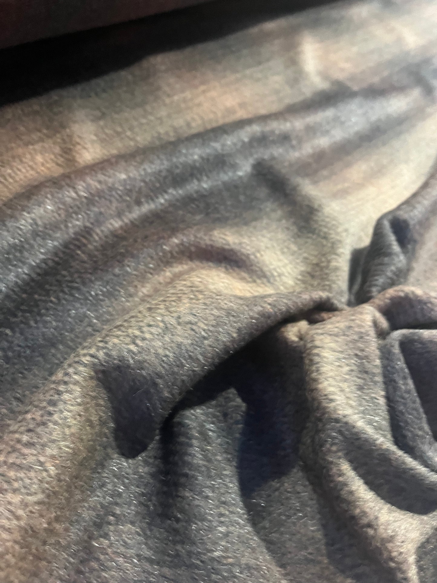 JACKIE 001 boiled wool striped brown