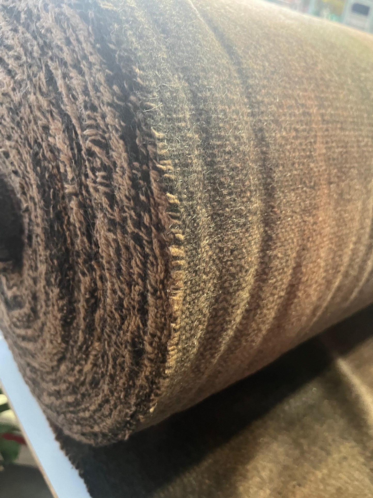 JACKIE 001 boiled wool striped brown