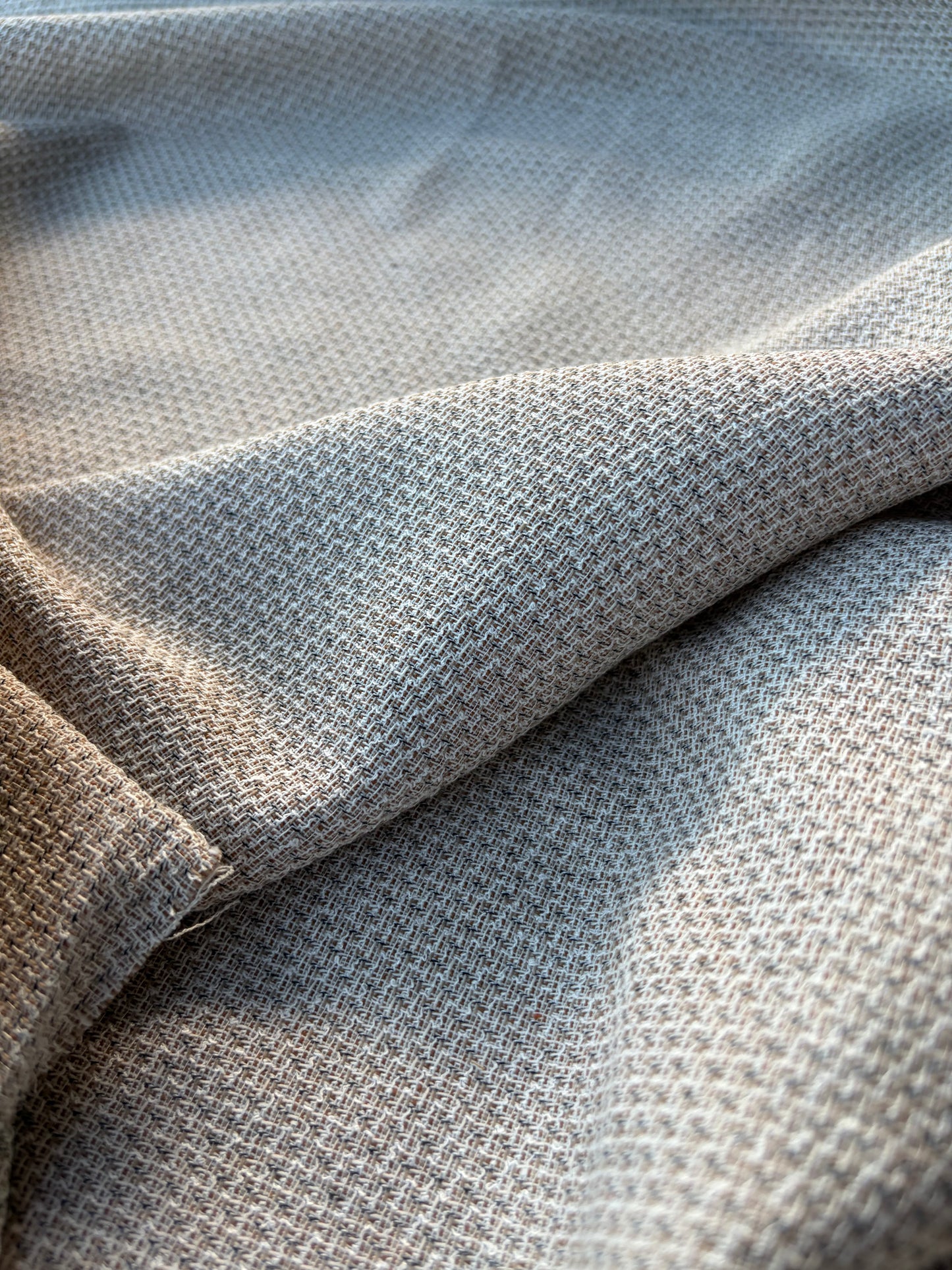 MARGE 045 midweight linen/cotton jacquard sand