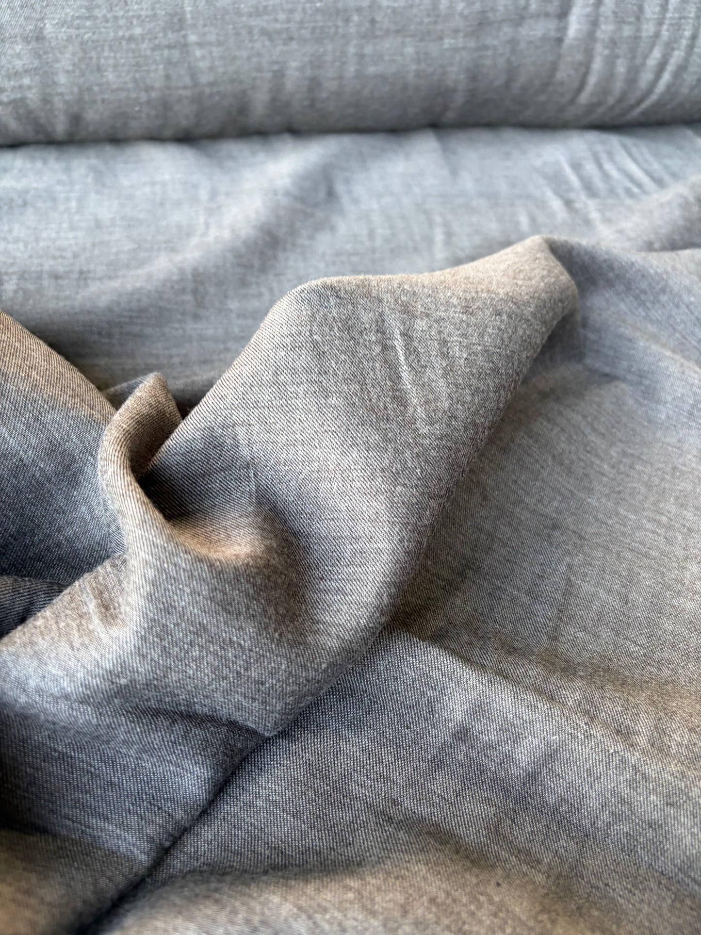 MORTY 006 taupe coloured viscose wool