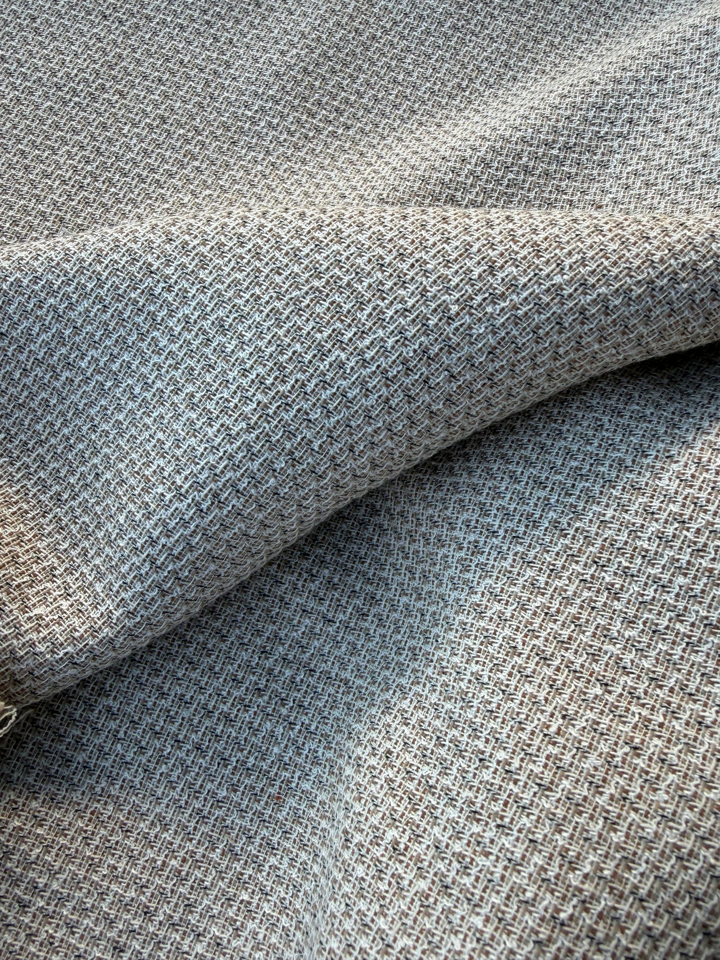 MARGE 045 midweight linen/cotton jacquard sand
