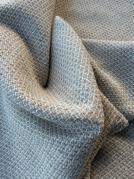 MARGE 045 midweight linen/cotton jacquard sand