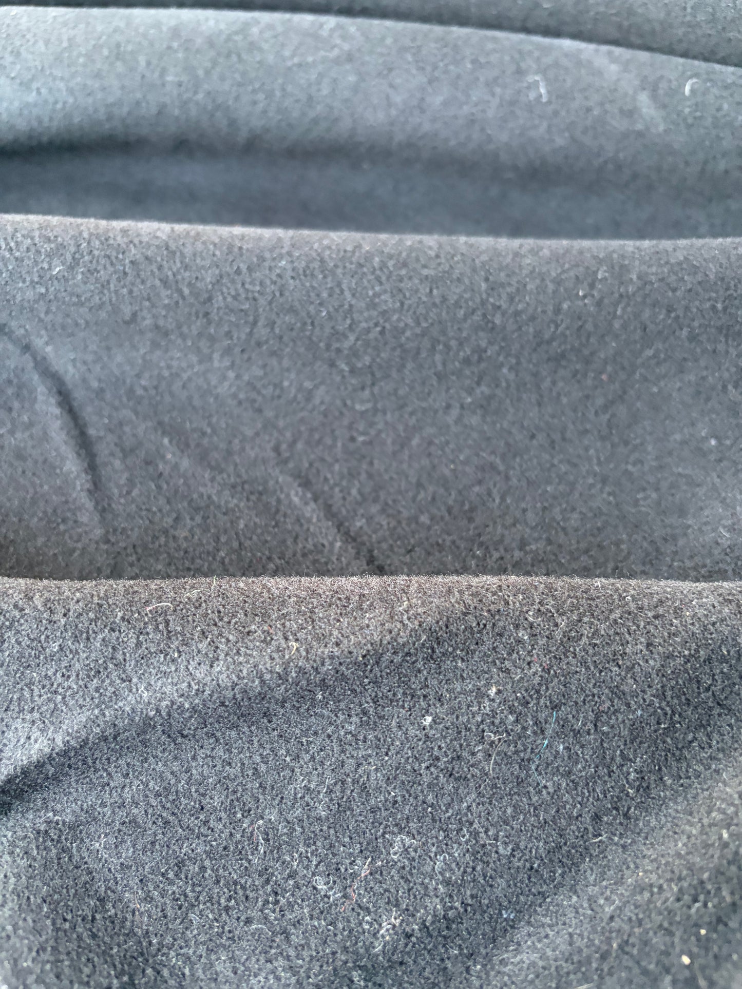 MORTY 007 black velours de laine coat fabric