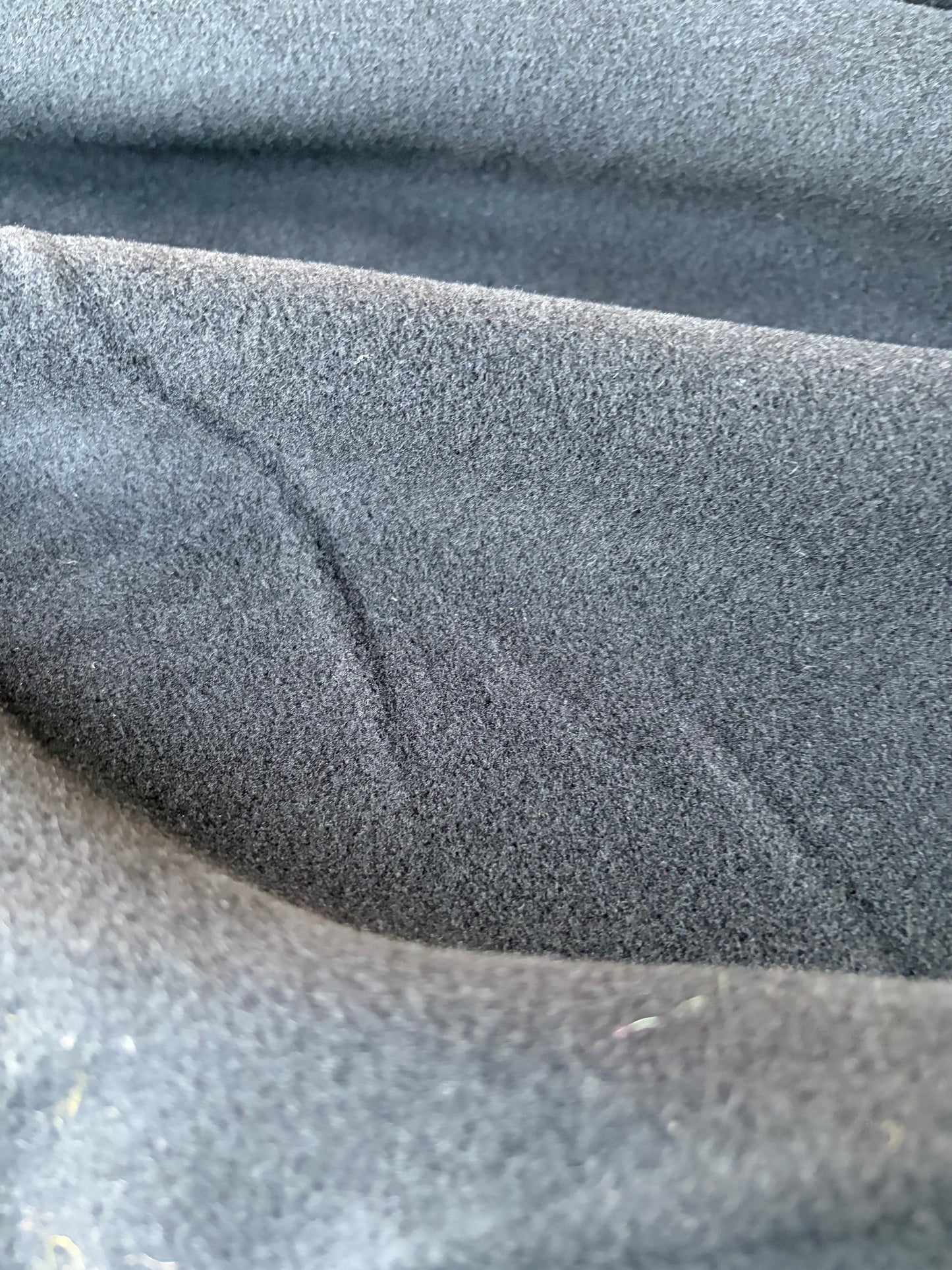 MORTY 007 black velours de laine coat fabric