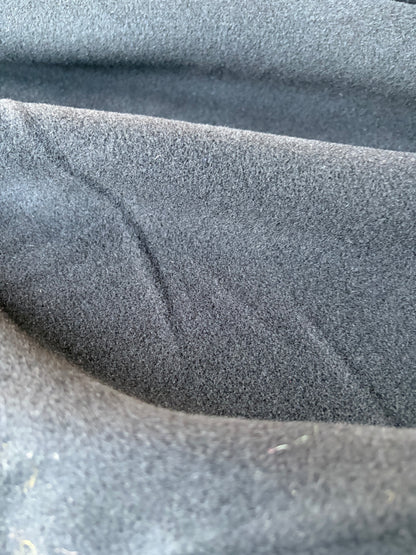 MORTY 007 black velours de laine coat fabric